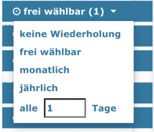 Artikelwiederholung erstellen