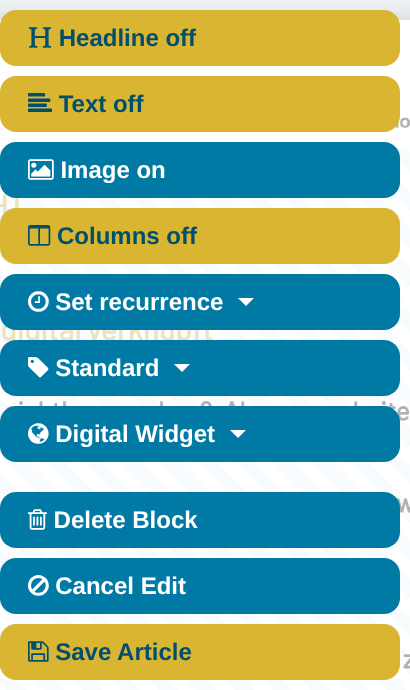 The article menu