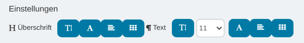 Digital Widget: Schriftgröße