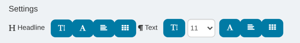 Digital Widget: font size
